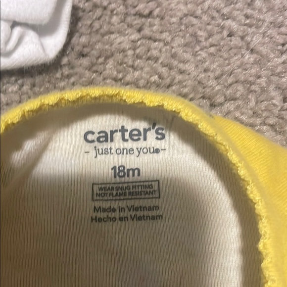Carter's Yellow and White Bee One Pieces - Picture 2 of 2